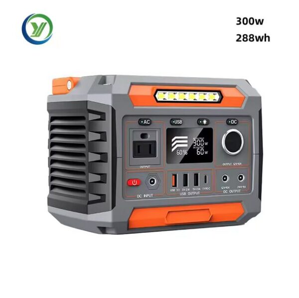 300W 220V 288Wh Home Solar Power Generator Outdoor Portable Power Station Pure Sine Wave Wireless Charging - Image 2