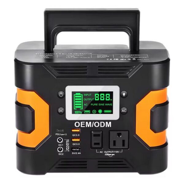 Portable Solar Power Station 300w Lithium Battery Power Bank Outdoor Emergency Portable Power Station Solar Generator OEM/ODM