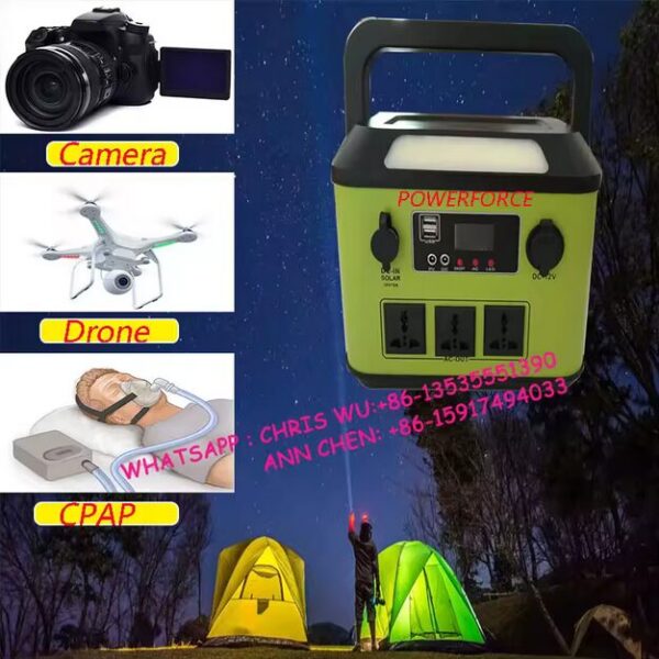 Power Station 300W Portable Solar Generator Power Supply for Outdoors - Image 2