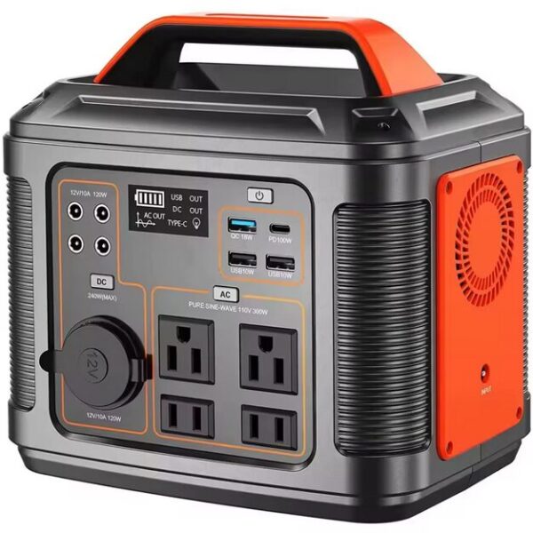 Portable 300W 500W Power Station AC DC Convertible Solar Generator 220v Disaster Emergency Outdoor AC Portable Power Bank - Image 2