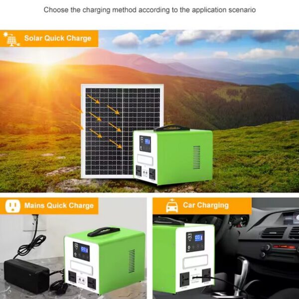 Customizable Home Outdoor Camping Solar Emergency Power Supply 50W 100W 150W Portable Power Station - Image 2